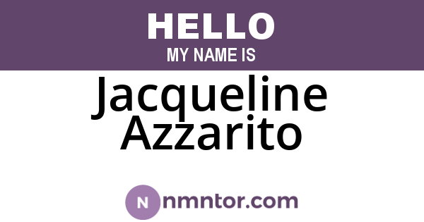 Jacqueline Azzarito