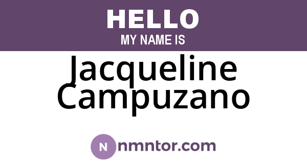 Jacqueline Campuzano