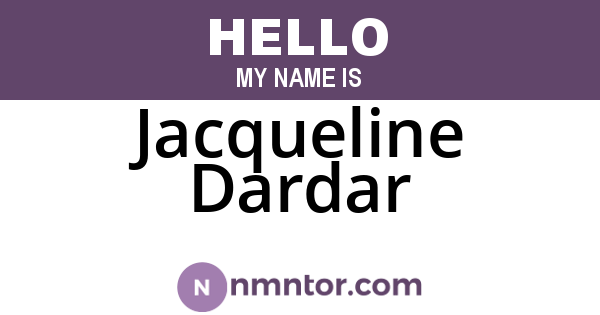 Jacqueline Dardar