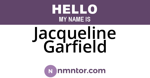 Jacqueline Garfield