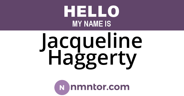 Jacqueline Haggerty