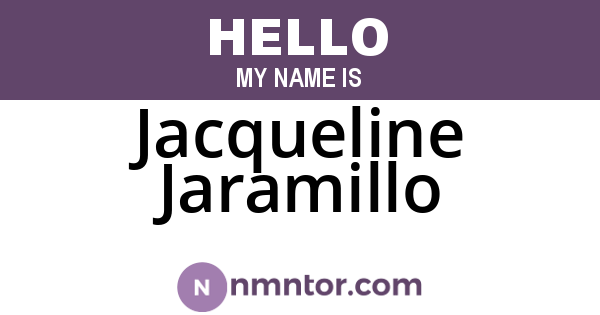 Jacqueline Jaramillo