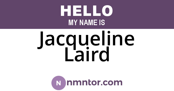 Jacqueline Laird