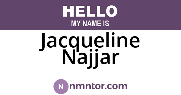 Jacqueline Najjar