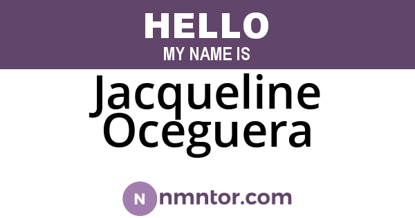 Jacqueline Oceguera