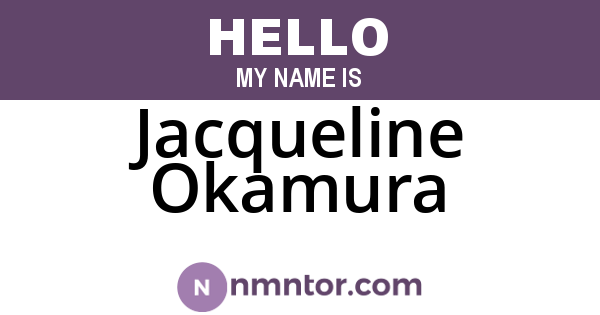 Jacqueline Okamura