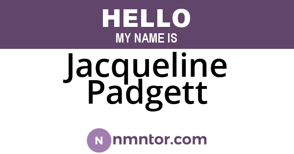 Jacqueline Padgett
