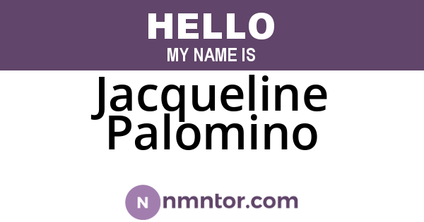 Jacqueline Palomino