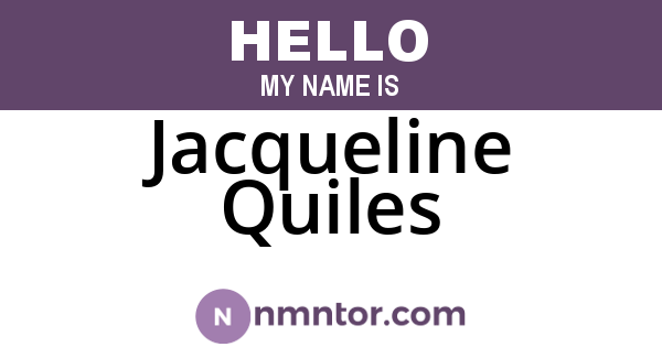Jacqueline Quiles