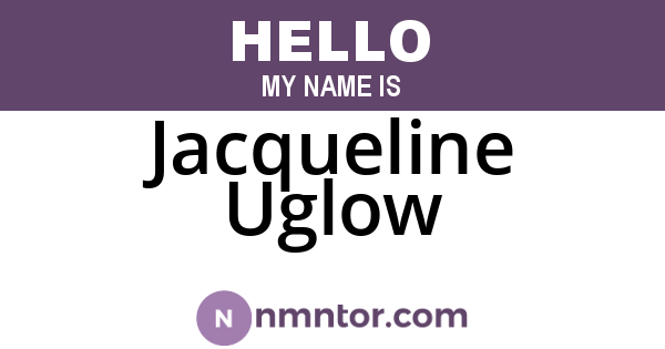 Jacqueline Uglow