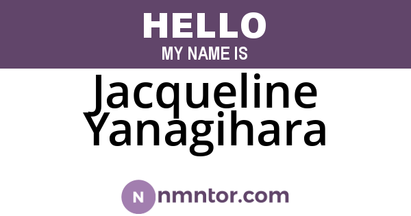 Jacqueline Yanagihara