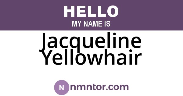 Jacqueline Yellowhair