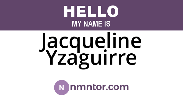 Jacqueline Yzaguirre