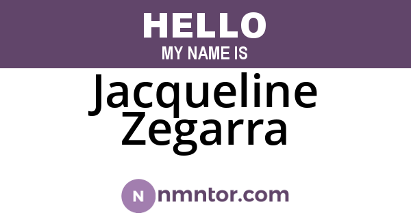 Jacqueline Zegarra