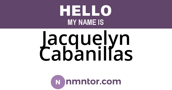Jacquelyn Cabanillas