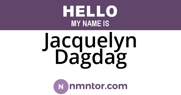 Jacquelyn Dagdag