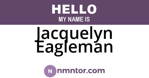 Jacquelyn Eagleman