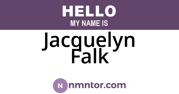 Jacquelyn Falk