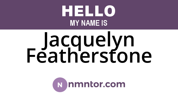 Jacquelyn Featherstone