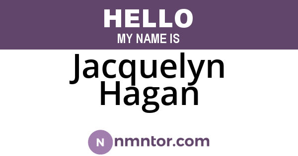 Jacquelyn Hagan