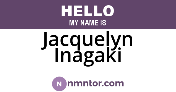 Jacquelyn Inagaki