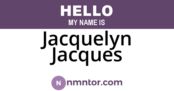 Jacquelyn Jacques