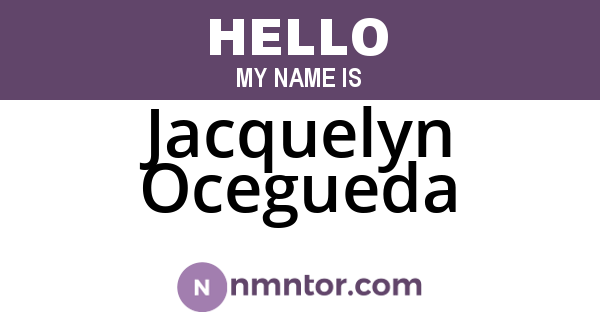 Jacquelyn Ocegueda