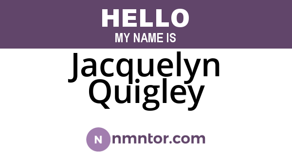 Jacquelyn Quigley