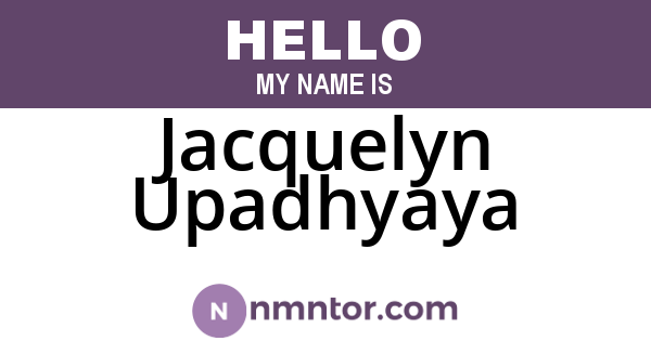 Jacquelyn Upadhyaya