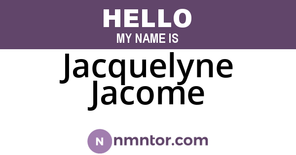Jacquelyne Jacome