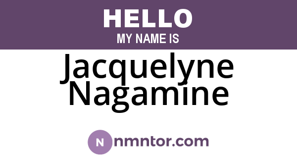 Jacquelyne Nagamine
