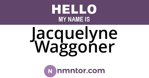 Jacquelyne Waggoner