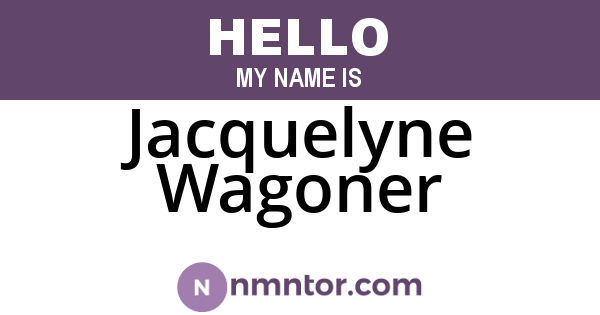 Jacquelyne Wagoner