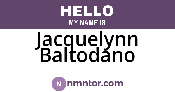 Jacquelynn Baltodano