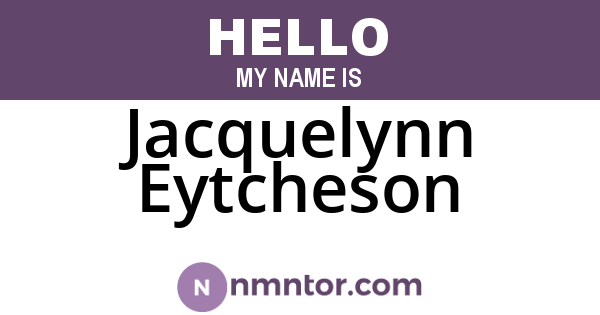 Jacquelynn Eytcheson