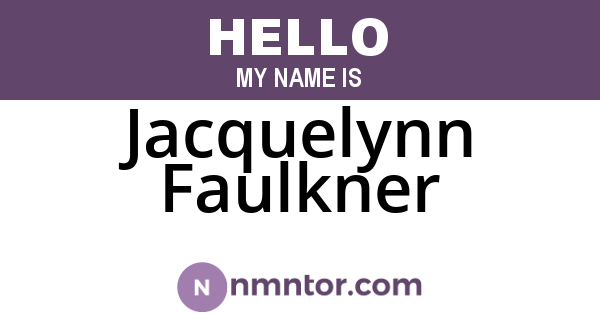 Jacquelynn Faulkner