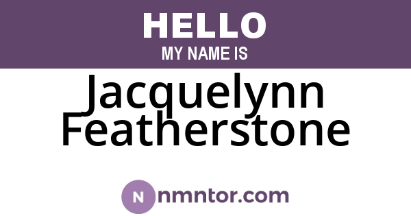 Jacquelynn Featherstone