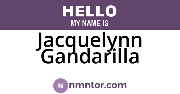 Jacquelynn Gandarilla