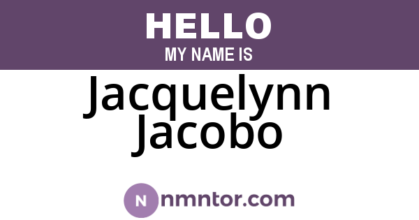Jacquelynn Jacobo