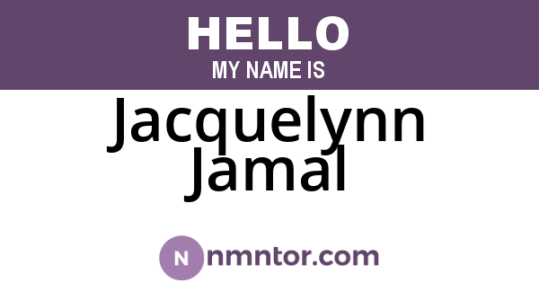 Jacquelynn Jamal