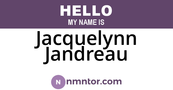 Jacquelynn Jandreau