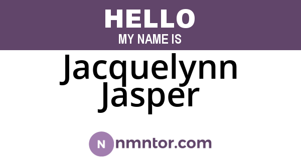 Jacquelynn Jasper