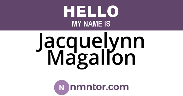 Jacquelynn Magallon