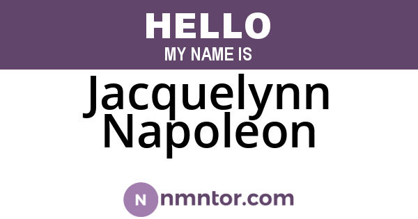 Jacquelynn Napoleon