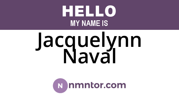 Jacquelynn Naval