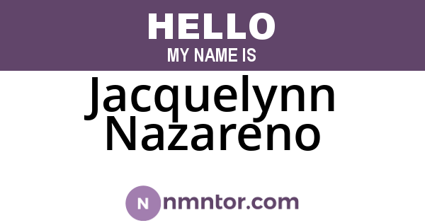 Jacquelynn Nazareno