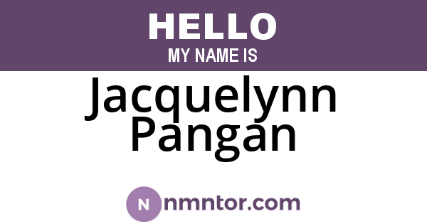 Jacquelynn Pangan