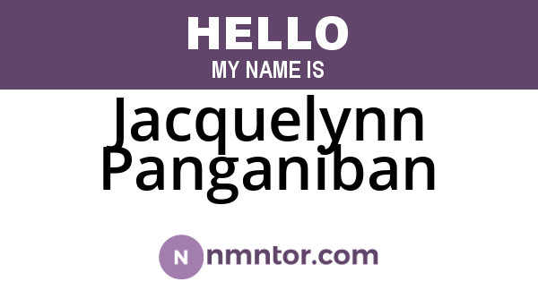 Jacquelynn Panganiban