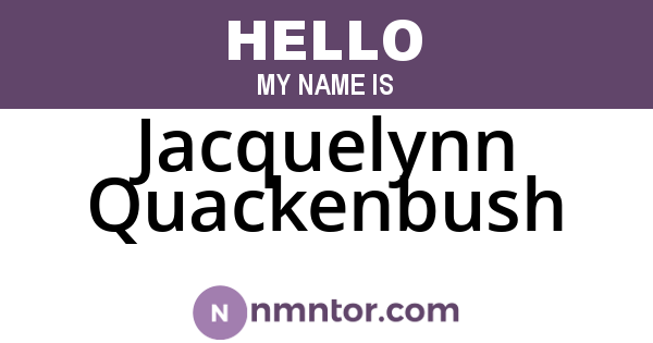 Jacquelynn Quackenbush