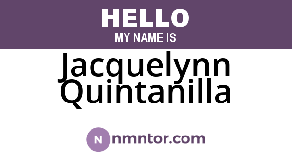 Jacquelynn Quintanilla